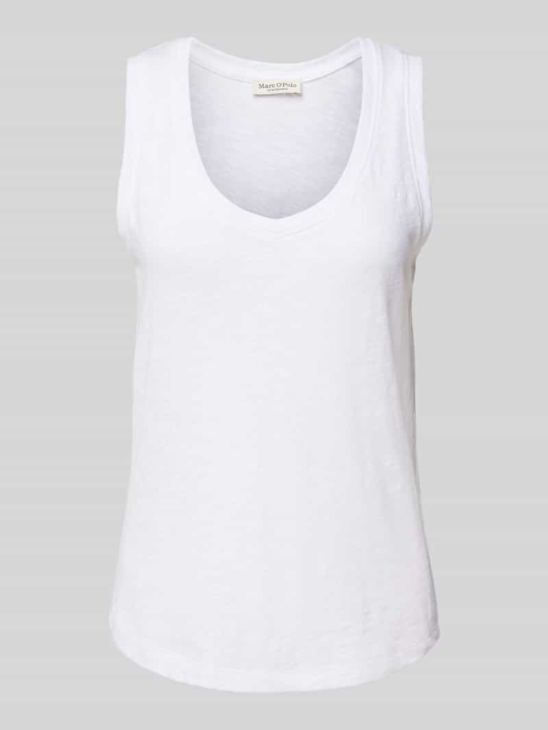 Marc O'Polo Regular fit tanktop van katoenen slubjersey