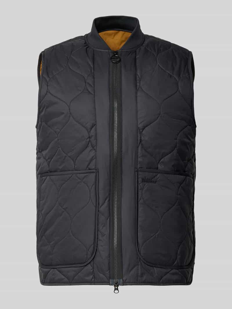 Barbour Regular fit bodywarmer met tweewegritssluiting