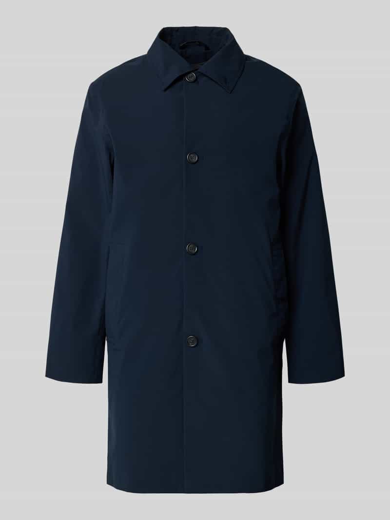 Selected Homme Regular fit lange kas met los te knopen gilet model 'SILAS'