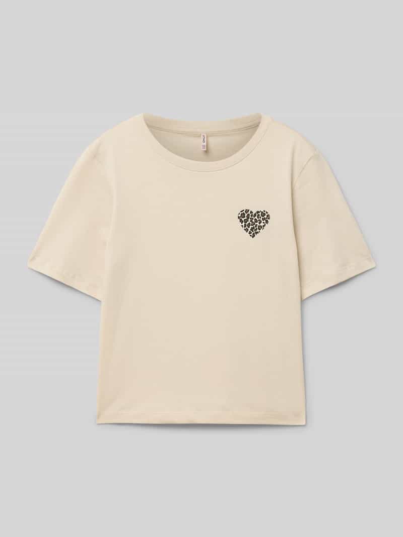 Only Regular fit T-shirt van puur katoen model 'REX'
