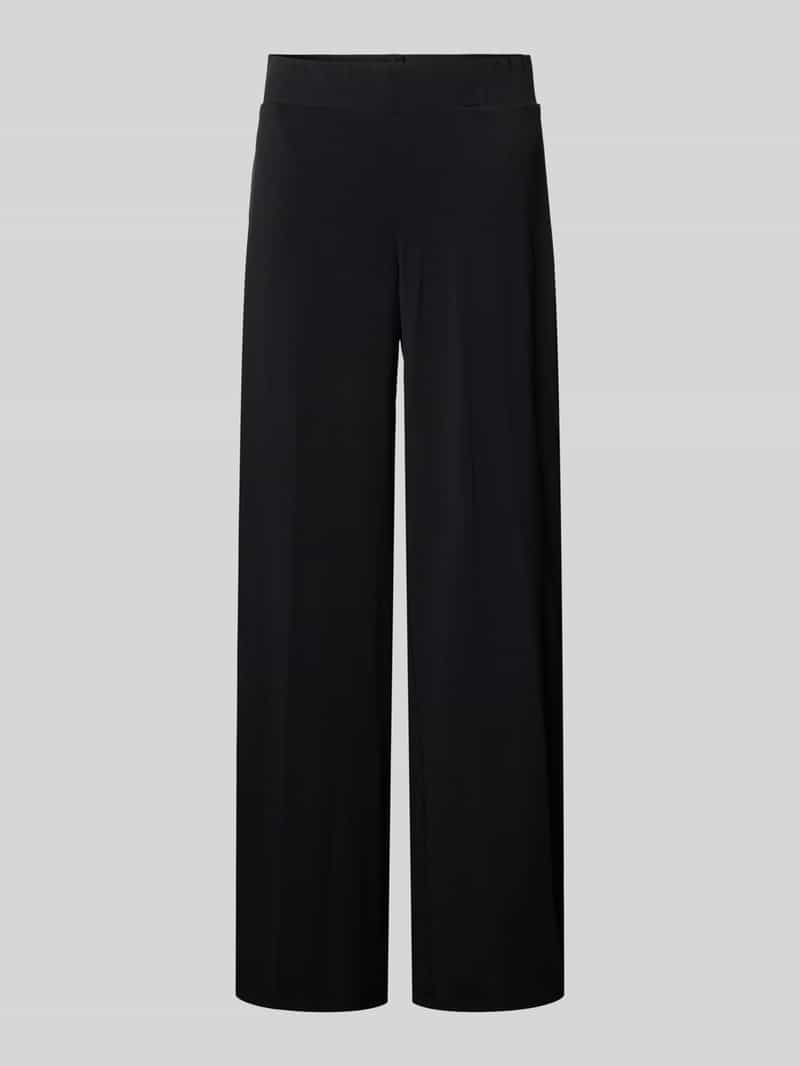Straight leg stoffen broek met elastische band