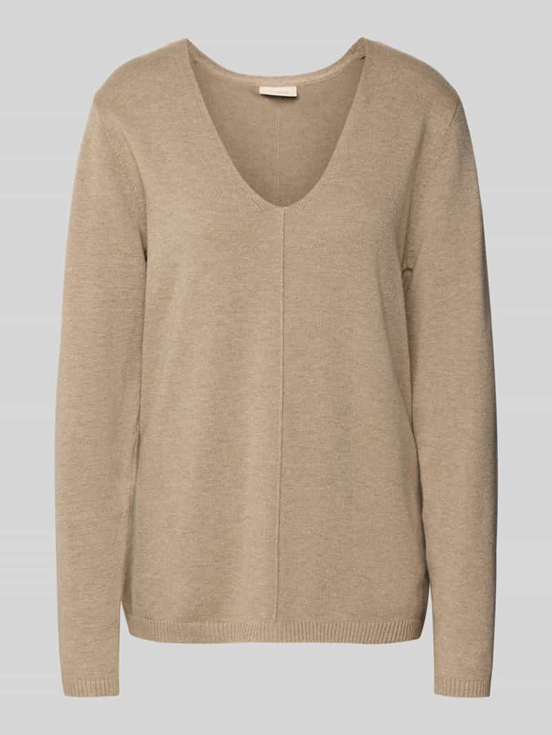 FREE QUENT Gebreide pullover met deelnaad model 'Claura'