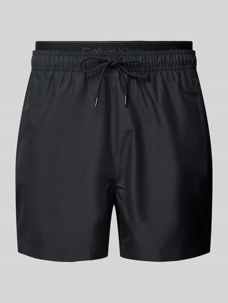 Calvin Klein Underwear Regular fit zwembroek in dubbele-laagjeslook