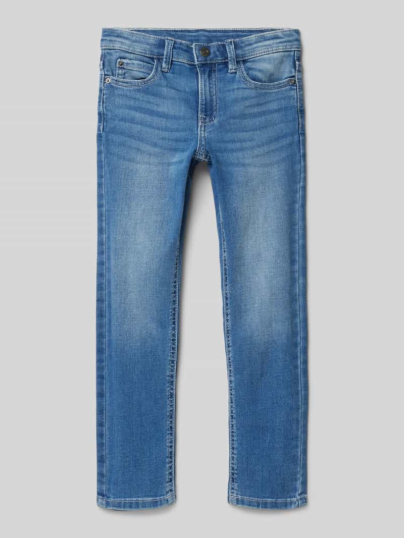 Mayoral Regular fit jeans met riemlussen