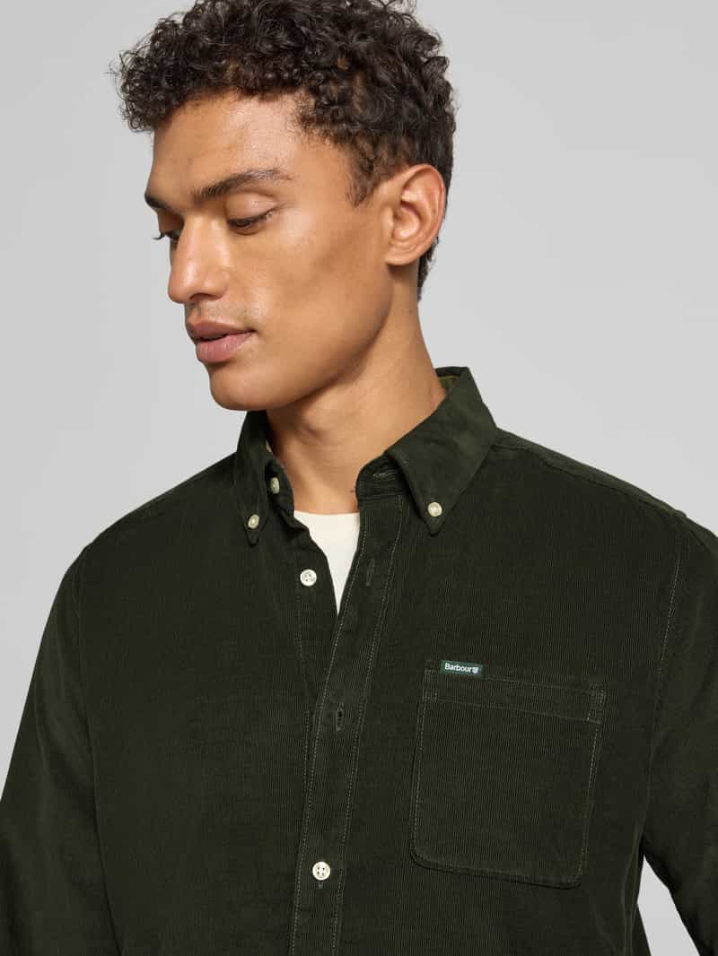 Barbour Tailored fit vrijetijdsoverhemd van puur katoen