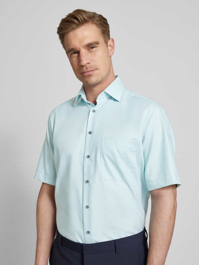 ETERNA COMFORT FIT Comfort fit zakelijk overhemd met borstzak