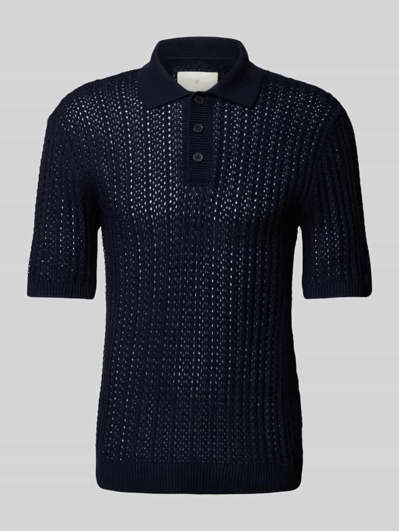 Poloshirt met structuurmotief, model 'JOEL'