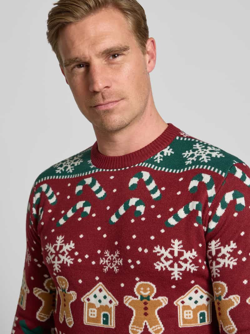 lindbergh Gebreide pullover in all-over look model 'Santa'