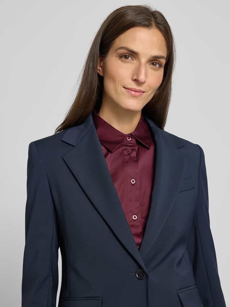 Christian Berg Woman Slim fit blouse met platte kraag