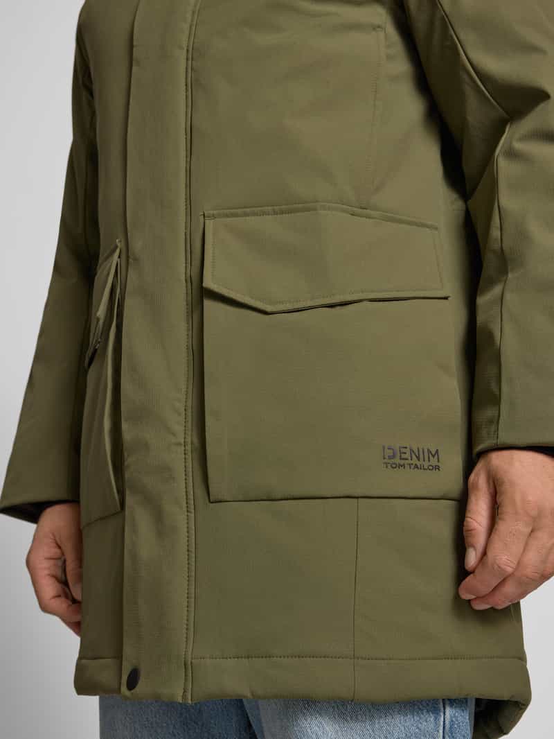 Tom Tailor Denim Regular fit parka met waterafstotende functie