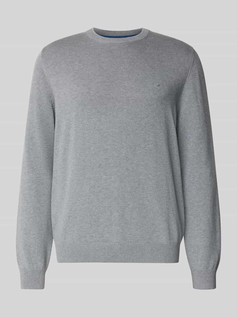 Christian Berg Men Gebreide pullover met ribboorden