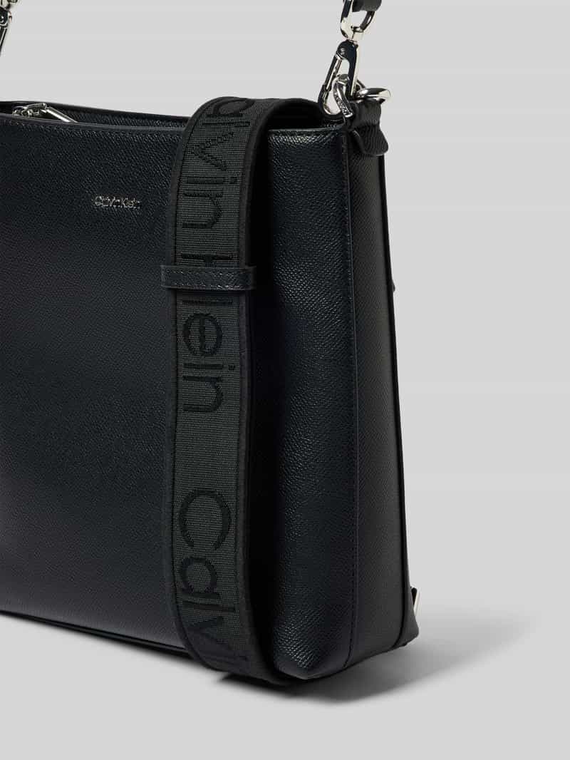 CK Calvin Klein Schoudertas in leerlook model 'CK MUST'
