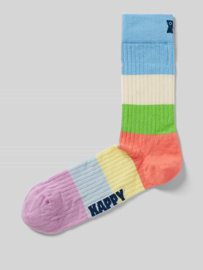 Happy Socks Sokken in riblook model 'Chunky Stripe'