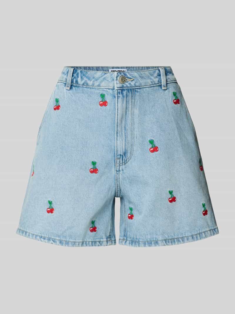 Review Korte jeans met steekzakken