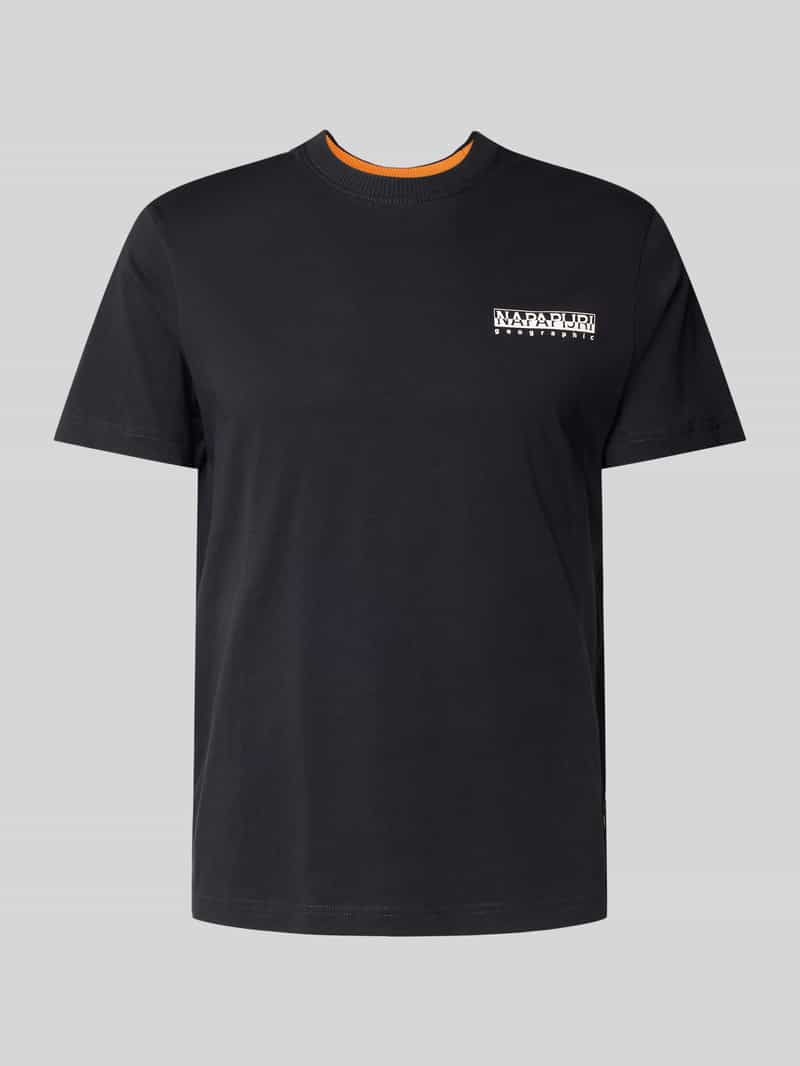 Napapijri T-shirt met labelprint model 'SOVANA'