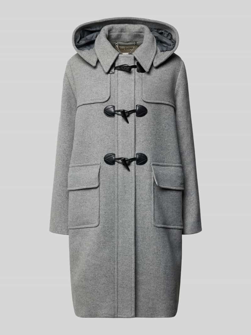 Barbour Comfort fit houtje-touwtjejas van wolmix model 'MELODY'