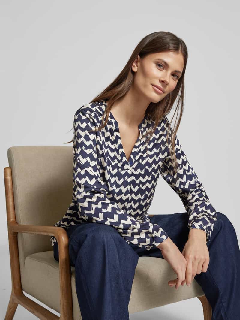 milano italy Blouseshirt met V-hals
