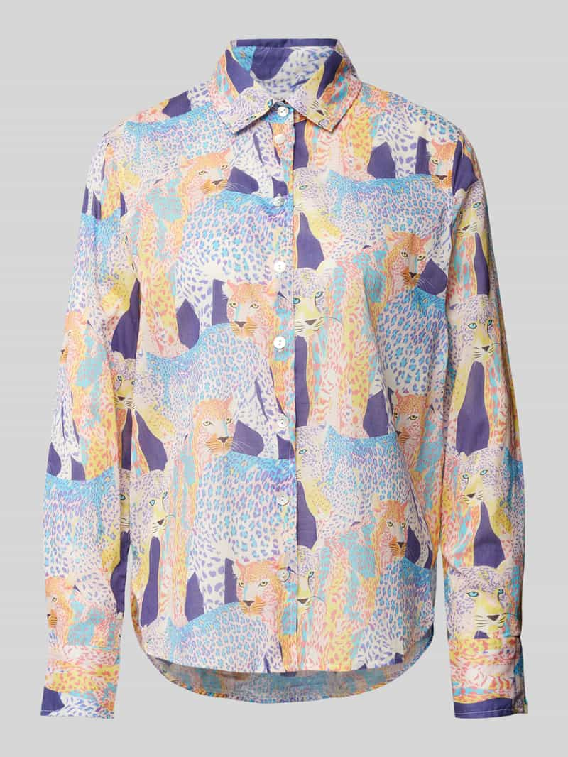 Christian Berg Woman Blouse met all-over motiefprint