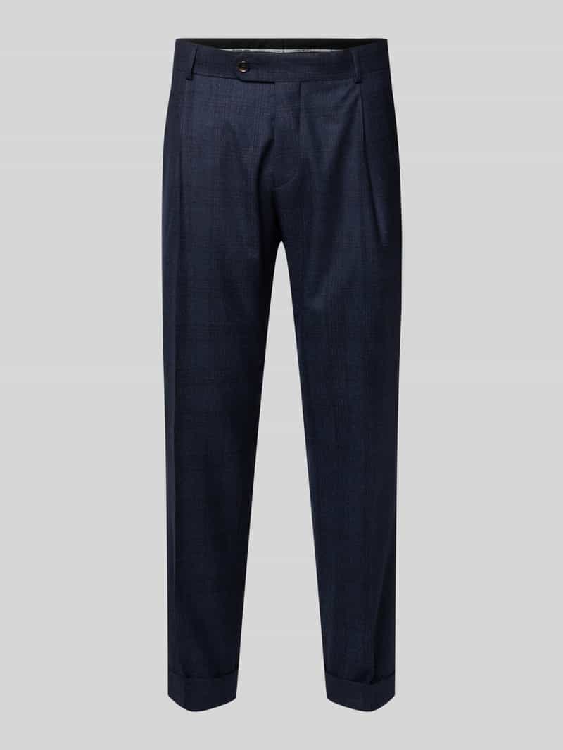 carl gross Slim fit pantalon van pure scheerwol model 'Tillo'