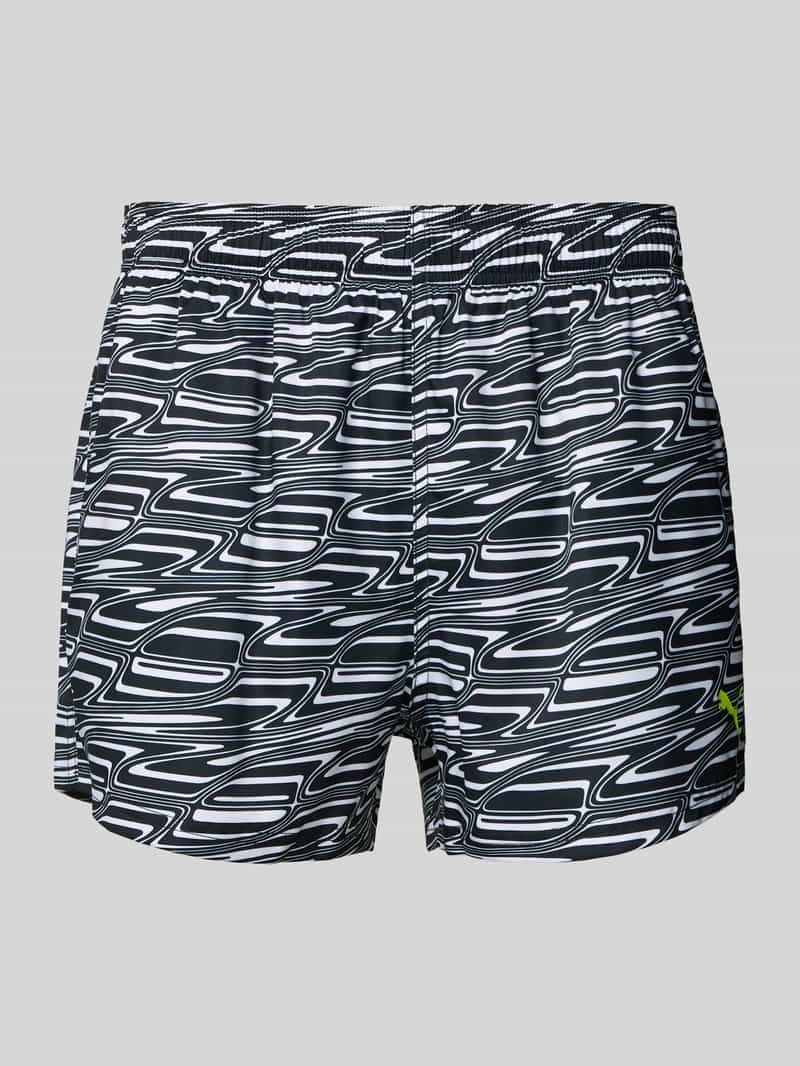 Slim fit zwembroek met logoprint