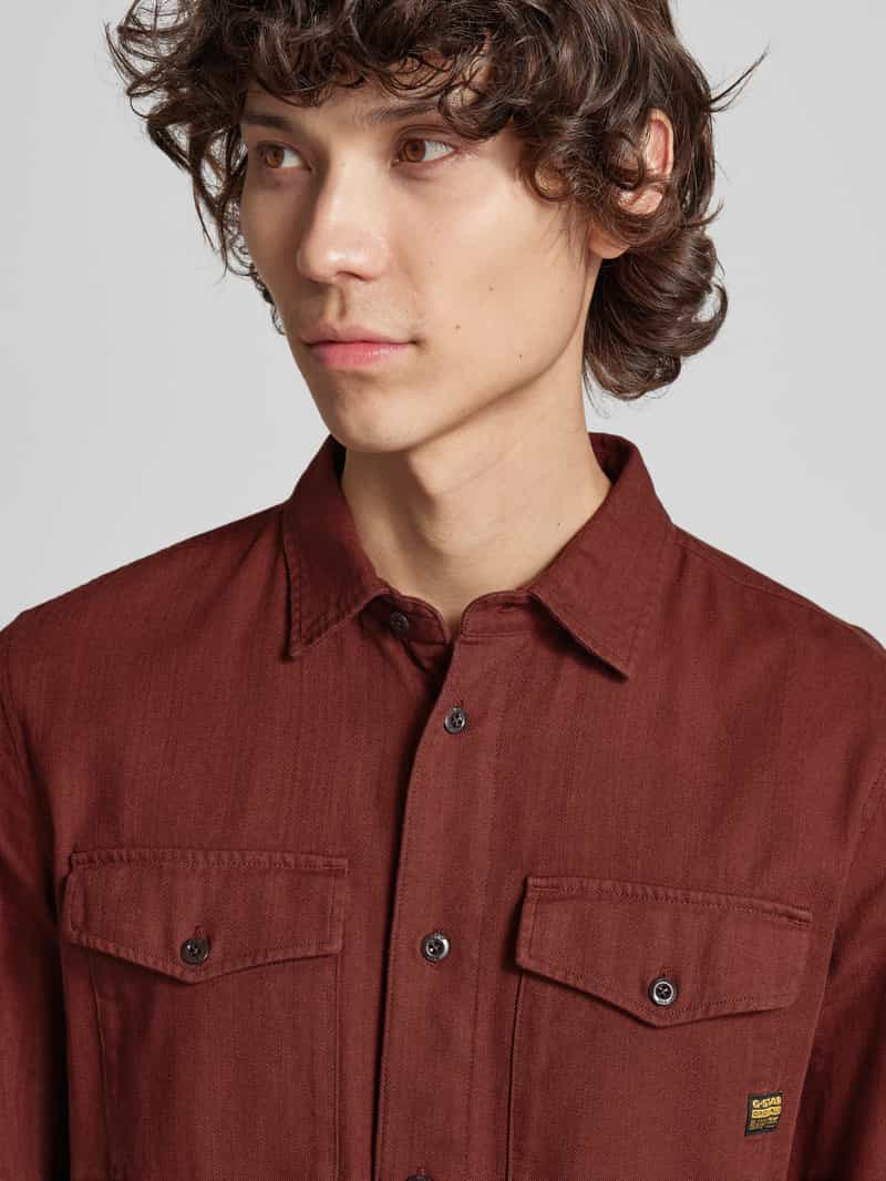 G-Star Raw Slim fit vrijetijdsoverhemd met kentkraag