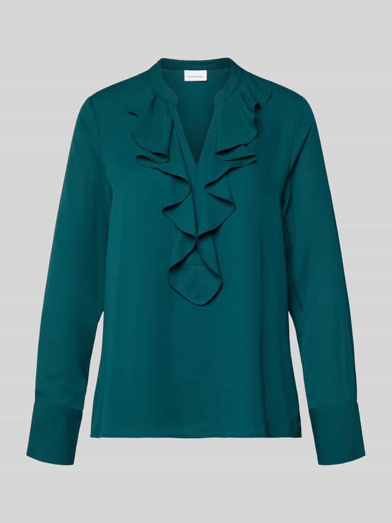comma Regular fit blouse met volants model 'PROTECT'
