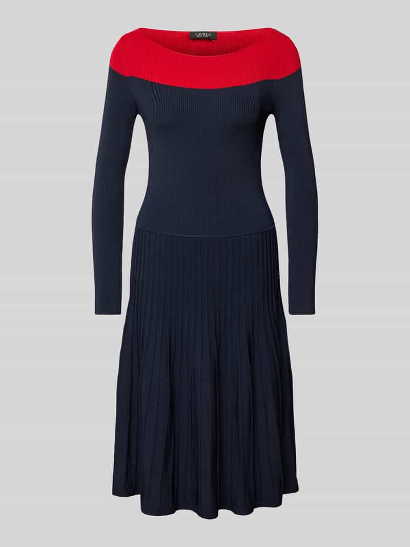 Lauren Ralph Lauren Knielange jurk met boothals model 'PATNEY'