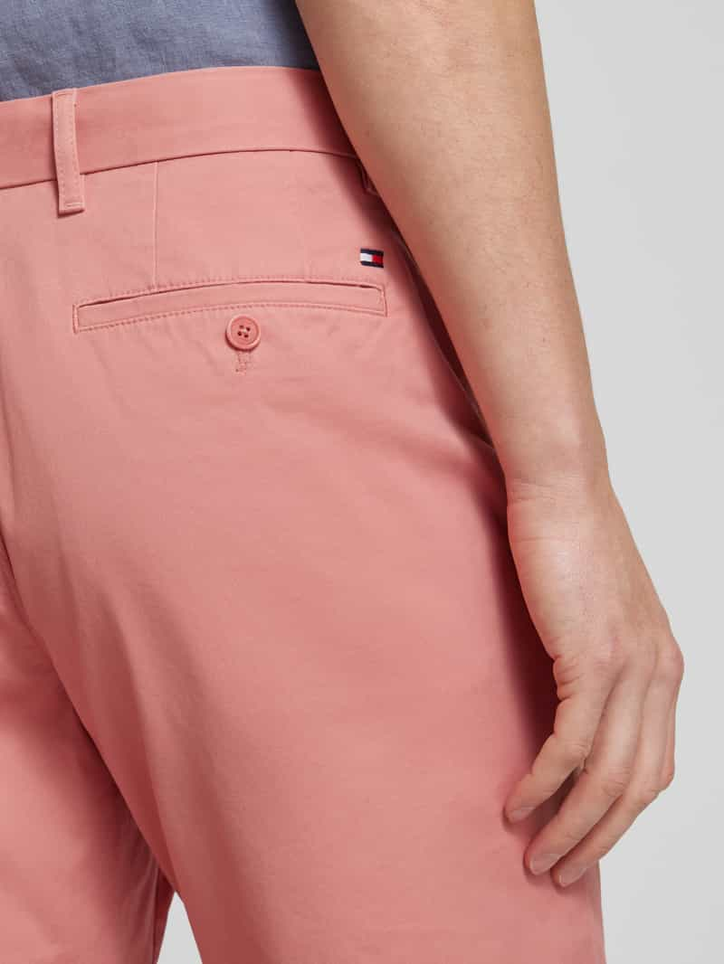 Tommy Hilfiger Straight leg korte chino met achterzakken model 'HARLEM'