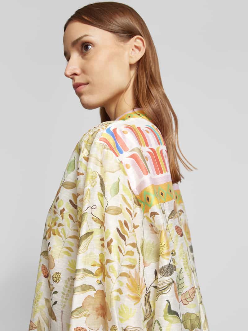 herzensangelegenheit Overhemdblouse met blinde knoopsluiting