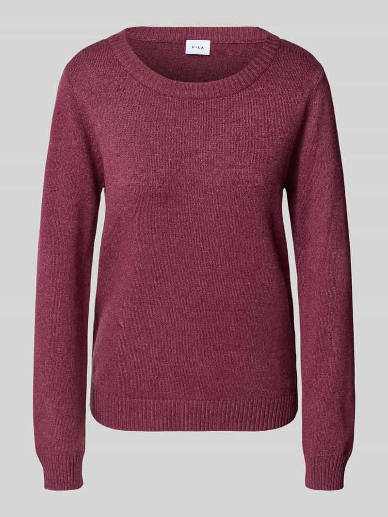 Vila Trui met ronde hals VIRIL O-NECK L/S KNIT TOP - NOOS