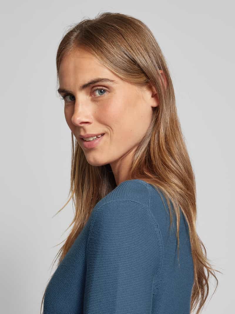 Marc O'Polo Gebreide pullover met geribde boothals