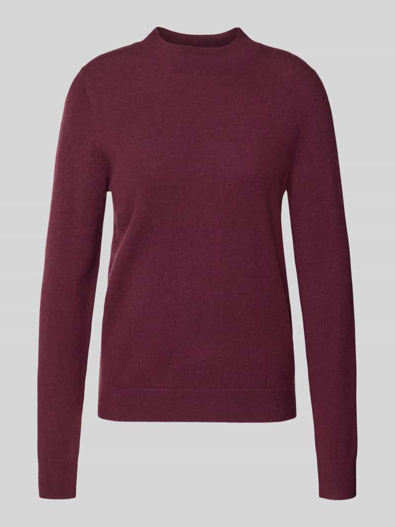 comma Gebreide pullover van een mix van wol en kasjmier met ronde hals