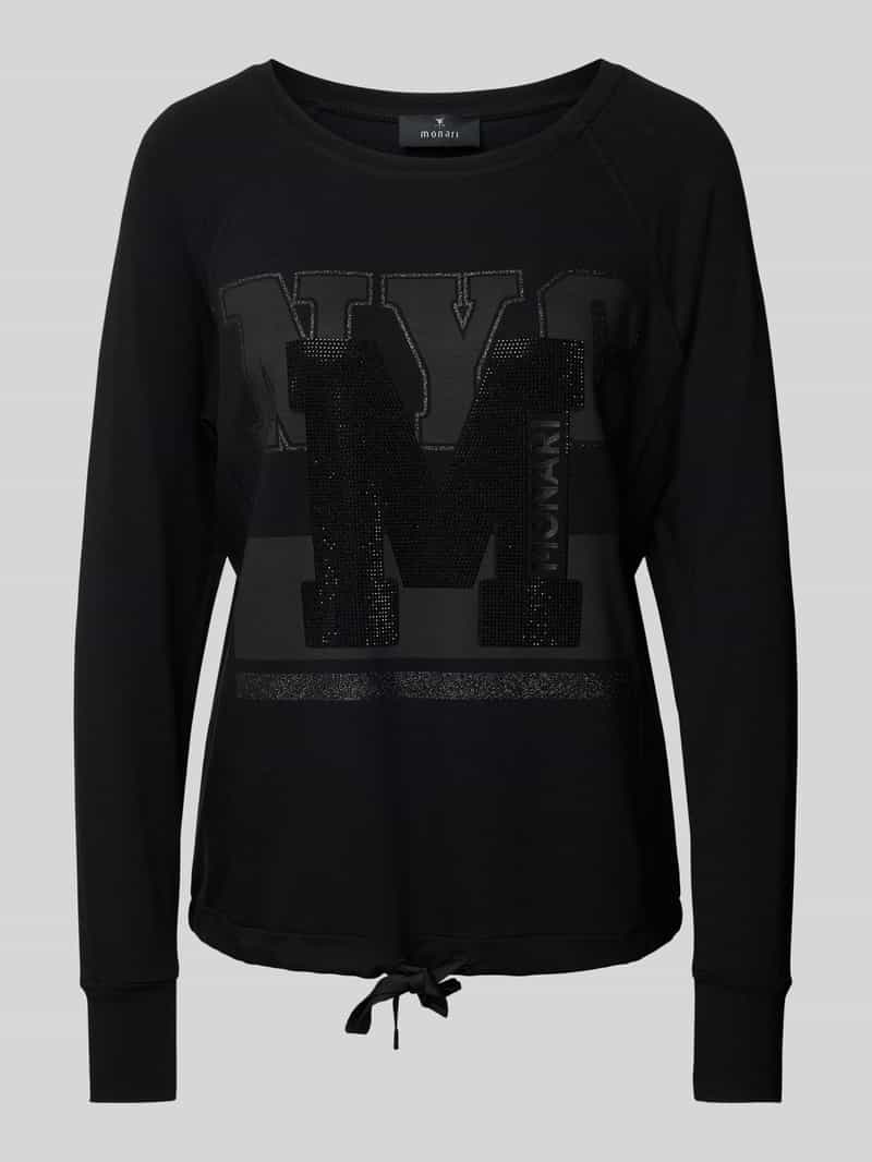 monari Sweatshirt met strass-steentjes
