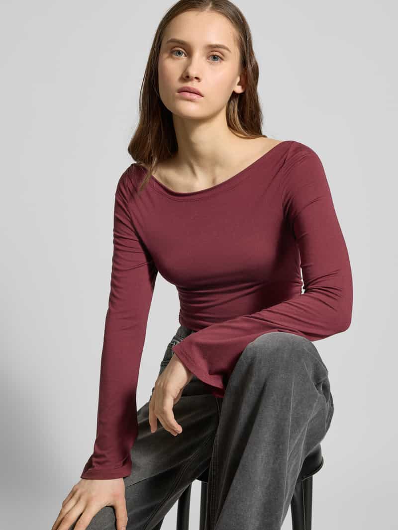 Gina Tricot Shirt met lange mouwen en rimpelingen