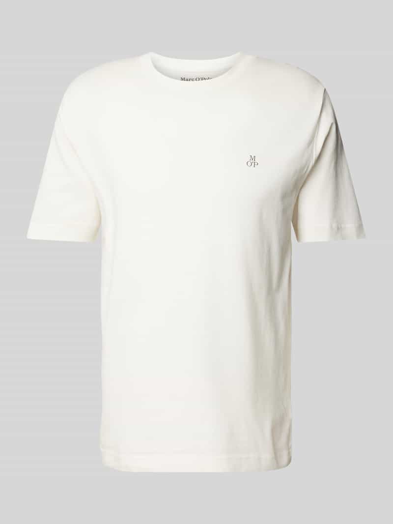 Marc O'Polo Regular fit T-shirt van puur katoen met logoprint