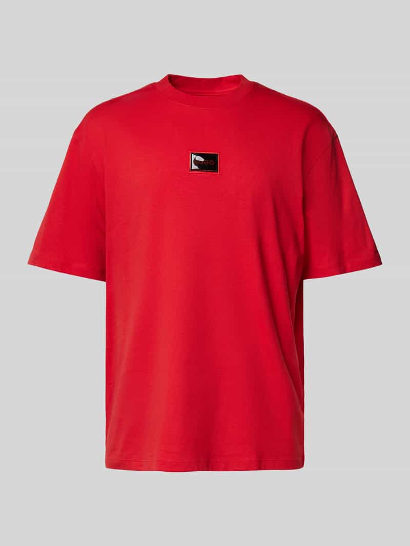 HUGO T-shirt met labelpatch model 'Dugojelly'