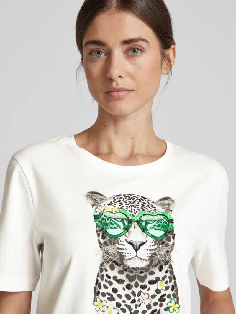 Marc Cain T-shirt met motiefprint