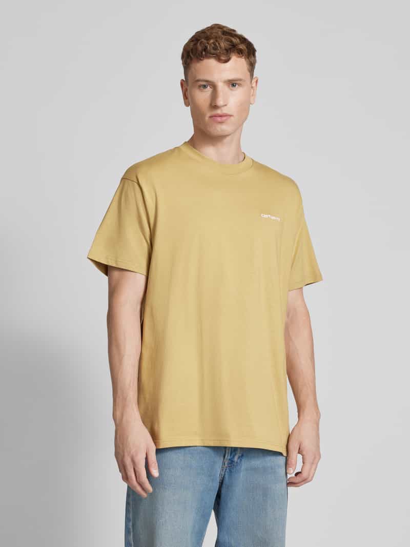 T-shirt met labelstitching, model 'SCRIPT' Carhartt Work In Progress