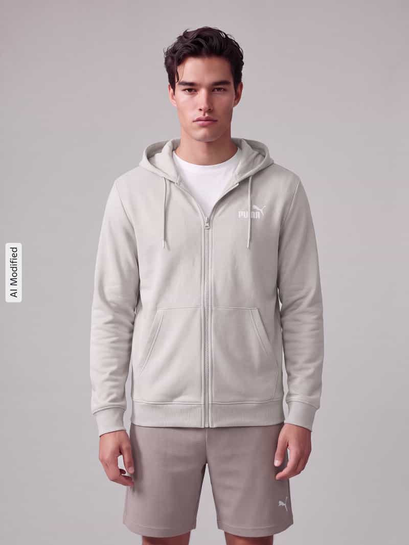 PUMA Performance Regular fit sweatjack van katoenmix