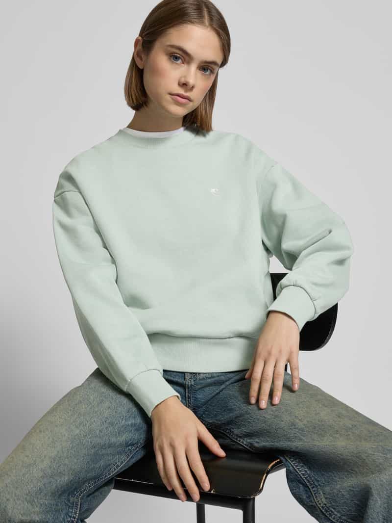 Carhartt Work In Progress Sweatshirt met logostitching model 'CASEY'