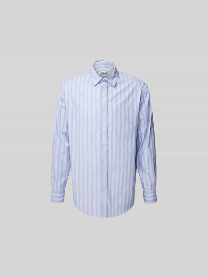 Wood Regular vrijetijdsoverhemd met kentkraag