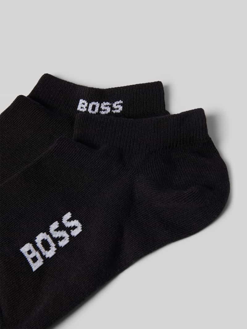 Boss Sneakersokken met labeldetail in een set van 2 paar