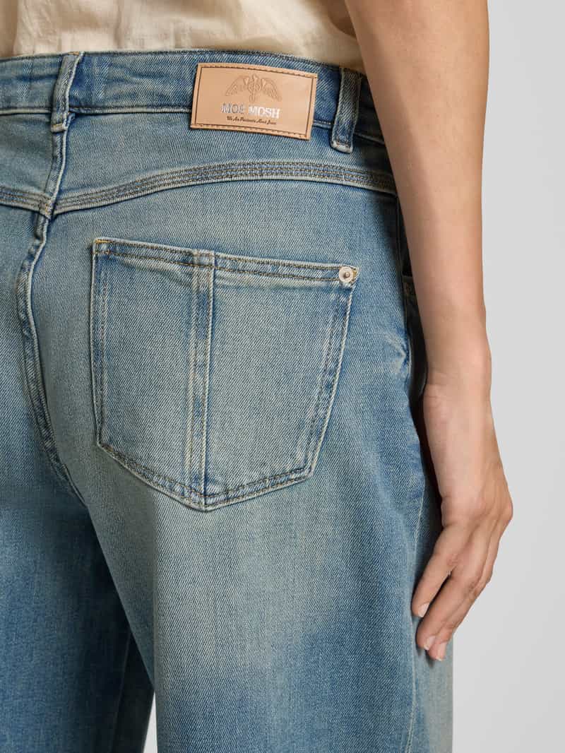MOS MOSH Loose fit jeans met tunnelkoord model 'Milo'