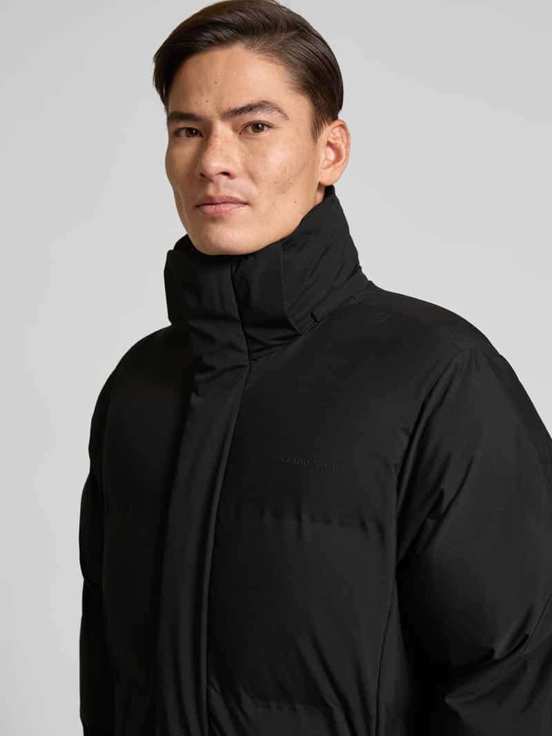 lindbergh Gewatteerde lange jas met capuchon model 'Recycled padded coat'