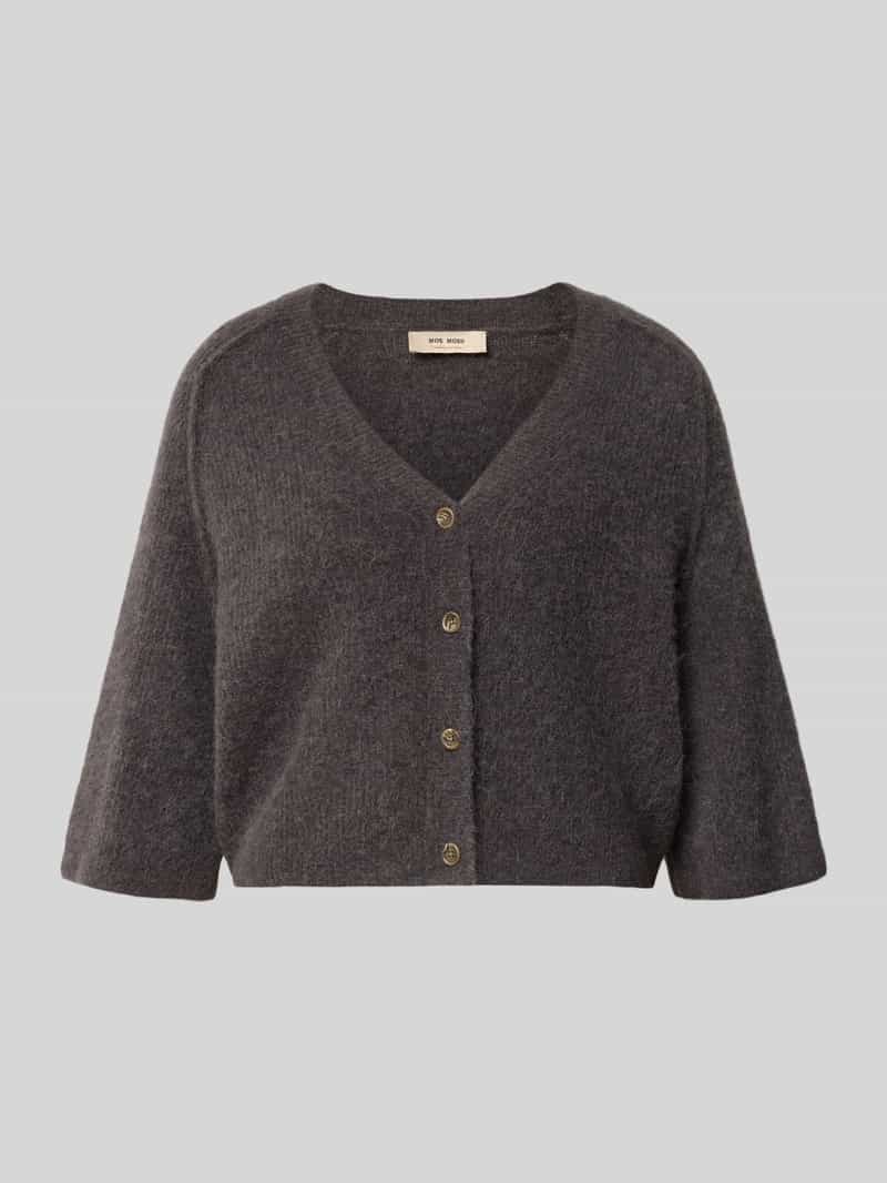 Cardigan van wolmix met 3/4-mouw model 'Thora Lizet'
