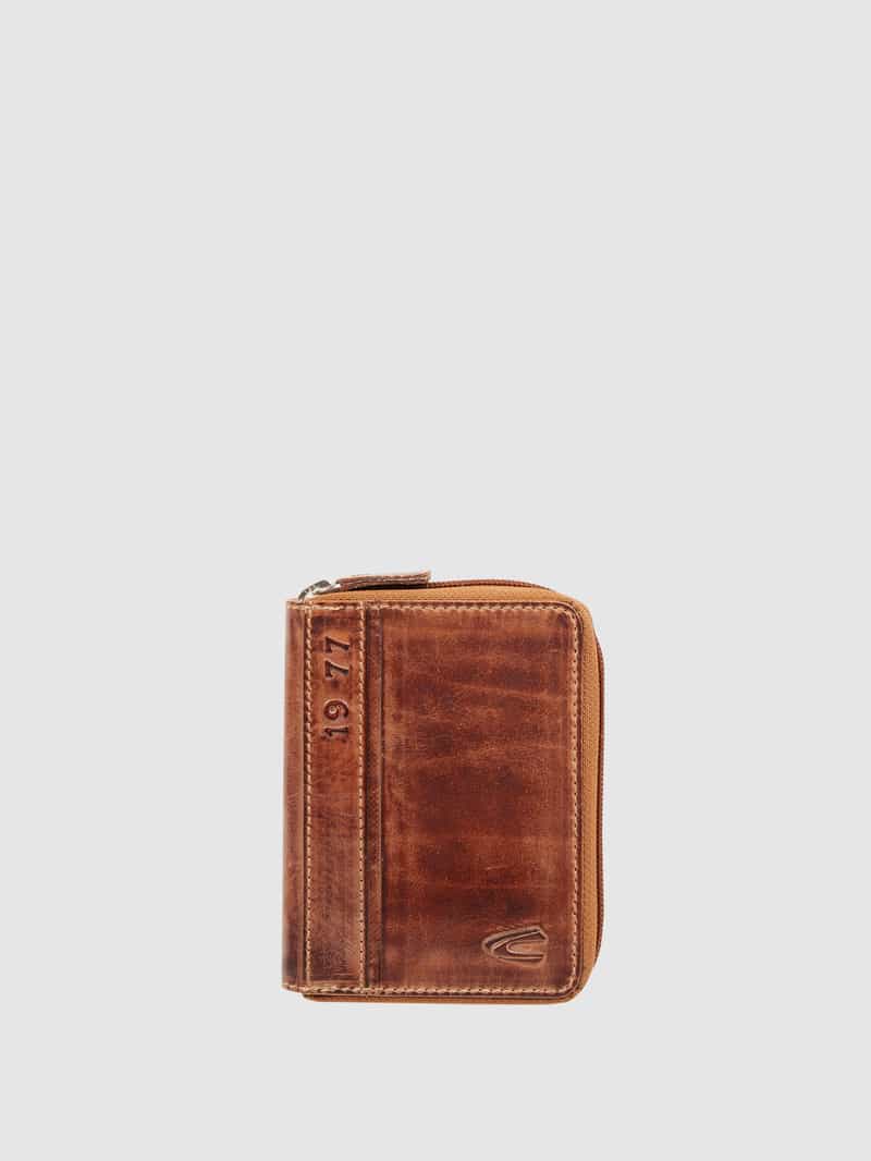 camel active Leren portemonnee in retrolook