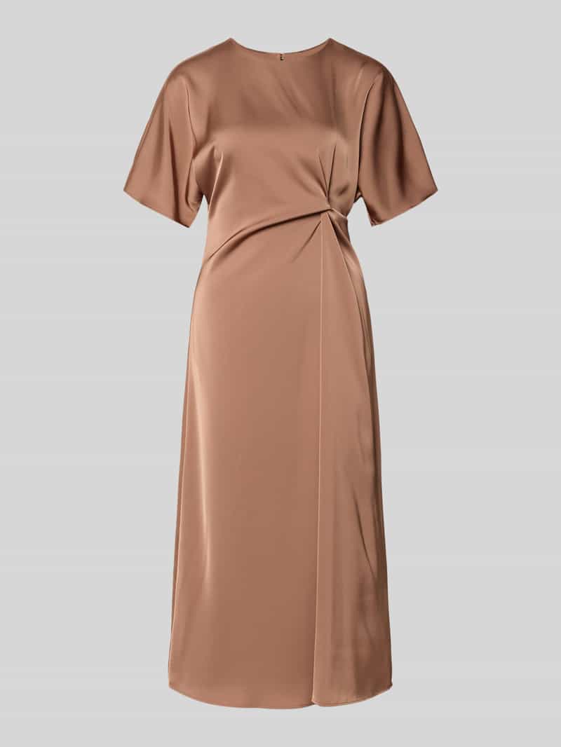midi-jurk met knoopdetail model 'Dela'