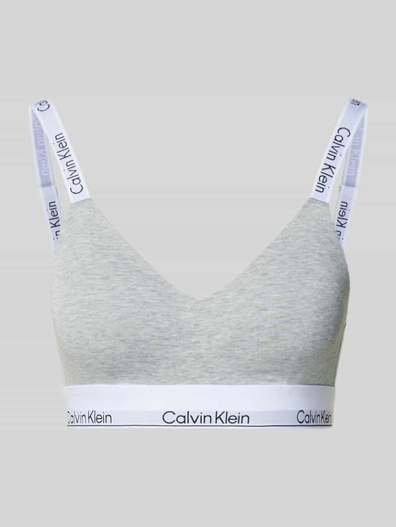 Bralette met label in band