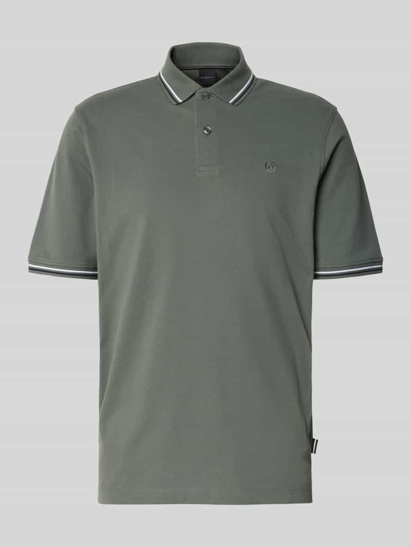 Bugatti Poloshirt met korte knoopsluiting