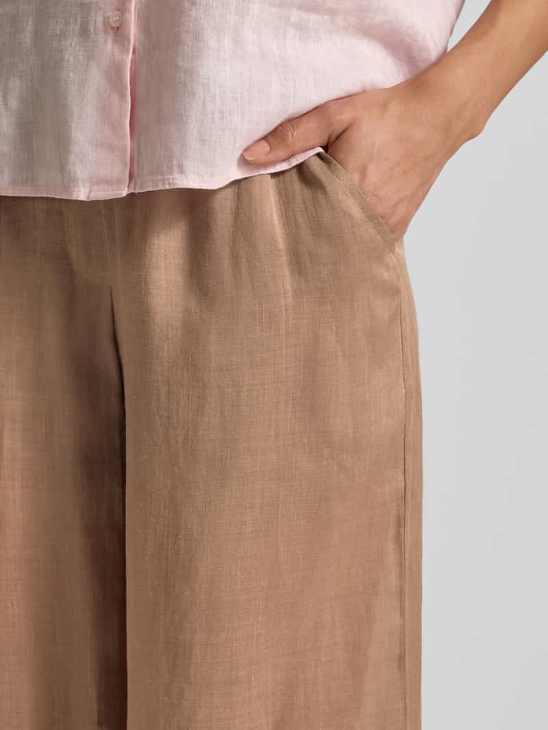 Christian Berg Woman Wide fit stoffen broek met elastische band